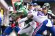 EAST RUTHERFORD, NJ - SEPTEMBER 08: Tremaine Edmunds #49 of the Buffalo Bills pursues Quincy Enunwa #81 of the New York Jets during the third quarter at MetLife Stadium on September 8, 2019 in East Rutherford, New Jersey. Buffalo defeats New York 17-16. (Photo by Brett Carlsen/Getty Images)