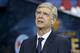 LILLE, FRANCE - MARCH 30: Arsene Wenger who is born in Strasbourg presents the trophy to the supporters in the middle of the pitch ahead of the French League Cup final (Coupe de la Ligue) between Racing Club de Strasbourg Alsace and En Avant Guingamp (EAG) at Stade Pierre Mauroy on March 30, 2019 in Lille, France. (Photo by Jean Catuffe/Getty Images)