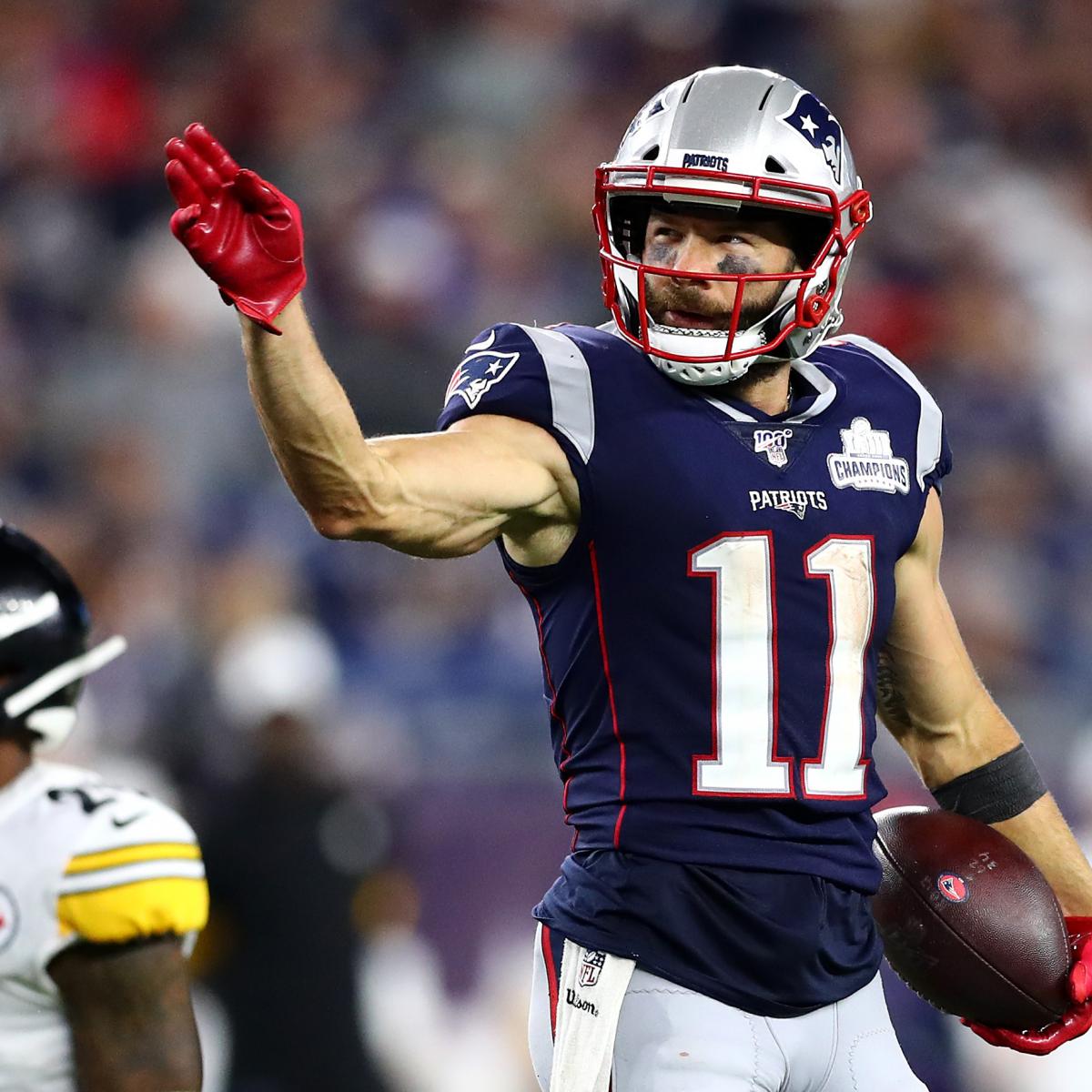 Report: Patriots' Edelman (thumb) to miss about three weeks