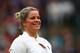 LONDON, ENGLAND - MAY 19: Kim Clijsters of Belgium smiles during the mixed doubles match between John McEnroe of the United States and his partner Kim Clijsters of Belgium and Martina Navratilova of the United States and Jamie Murray of Great Britain during the Wimbledon No. 1 Court Celebration in support of the Wimbledon Foundation at All England Lawn Tennis and Croquet Club on May 19, 2019 in London, England. (Photo by Dan Istitene/Getty Images)