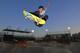 TOPSHOT - US' three-time Olympic gold medalist freestyle snowboarder Shaun White during a practice session at the World Park Skateboarding Championship in Sao Paulo on September 9, 2019. - White has decided to professionally compete in Skateboarding after a successful career as a snowboarder. The championship will be qualifier for the Tokyo 2020 Olympics where Skateboarding will feature for the first time as an event. (Photo by CARL DE SOUZA / AFP) (Photo credit should read CARL DE SOUZA/AFP/Getty Images)