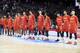 MADRID, SPAIN - AUGUST 22: Spain's Quino Colom, Rudy Fernandez, Pau Ribas, Ricky Rubio, Victor Claver, Marc Gasol, Willy Hernangomez, Pierre Oriola, Xavi Rabaseda, Sergio Llull, Javier Beiran and Juancho Hernangomez during a friendly match between Spain and the Dominican Republic at Wizink Center on August 22, 2019 in Madrid, Spain. (Photo by Borja B. Hojas/Getty Images)