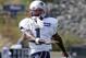 New England Patriots wide receiver Antonio Brown works out during an NFL football practice, Wednesday, Sept. 11, 2019, in Foxborough, Mass. (AP Photo/Steven Senne)