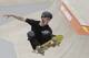 Shaun White of the US competes during the Skate Park World Championship in Sao Paulo, Brazil, Friday, Sept. 13, 2019. (AP Photo/Andre Penner)