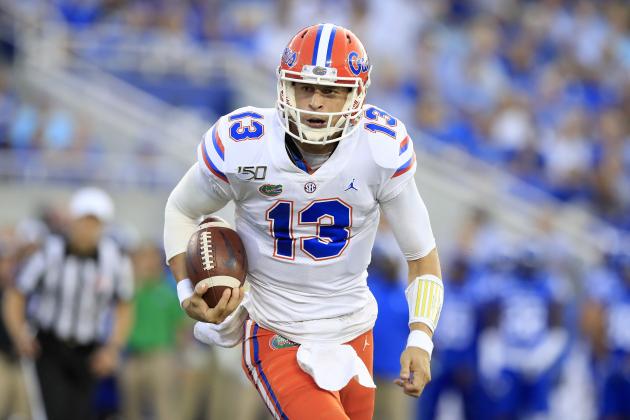 LEXINGTON, KENTUCKY - SEPTEMBER 14: Feleipe Franks #13 of the Florida Gators against the Kentucky Wildcats at Commonwealth Stadium on September 14, 2019 in Lexington, Kentucky. (Photo by Andy Lyons/Getty Images)