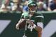 New York Jets quarterback Sam Darnold (14) looks to make a pass during an NFL football game against the Buffalo Bills, Sunday, Sept. 8, 2019, in East Rutherford, N.J. The Buffalo Bills won 17-16. (AP Photo/Steve Luciano)
