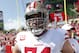TAMPA, FL - SEPTERMBER 8: Joe Staley #74 of the San Francisco 49ers stands on the field prior to the game against the Tampa Bay Buccaneers at Raymond James Stadium on September 8, 2019 in Tampa, Florida. The 49ers defeated the Buccaneers 31-17. (Photo by Michael Zagaris/San Francisco 49ers/Getty Images)
