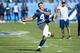 NASHVILLE, TN - SEPTEMBER 15: Adam Vinatieri #4 of the Indianapolis Colts warms up before a game against the Tennessee Titans at Nissan Stadium on September 15, 2019 in Nashville,Tennessee. (Photo by Wesley Hitt/Getty Images)