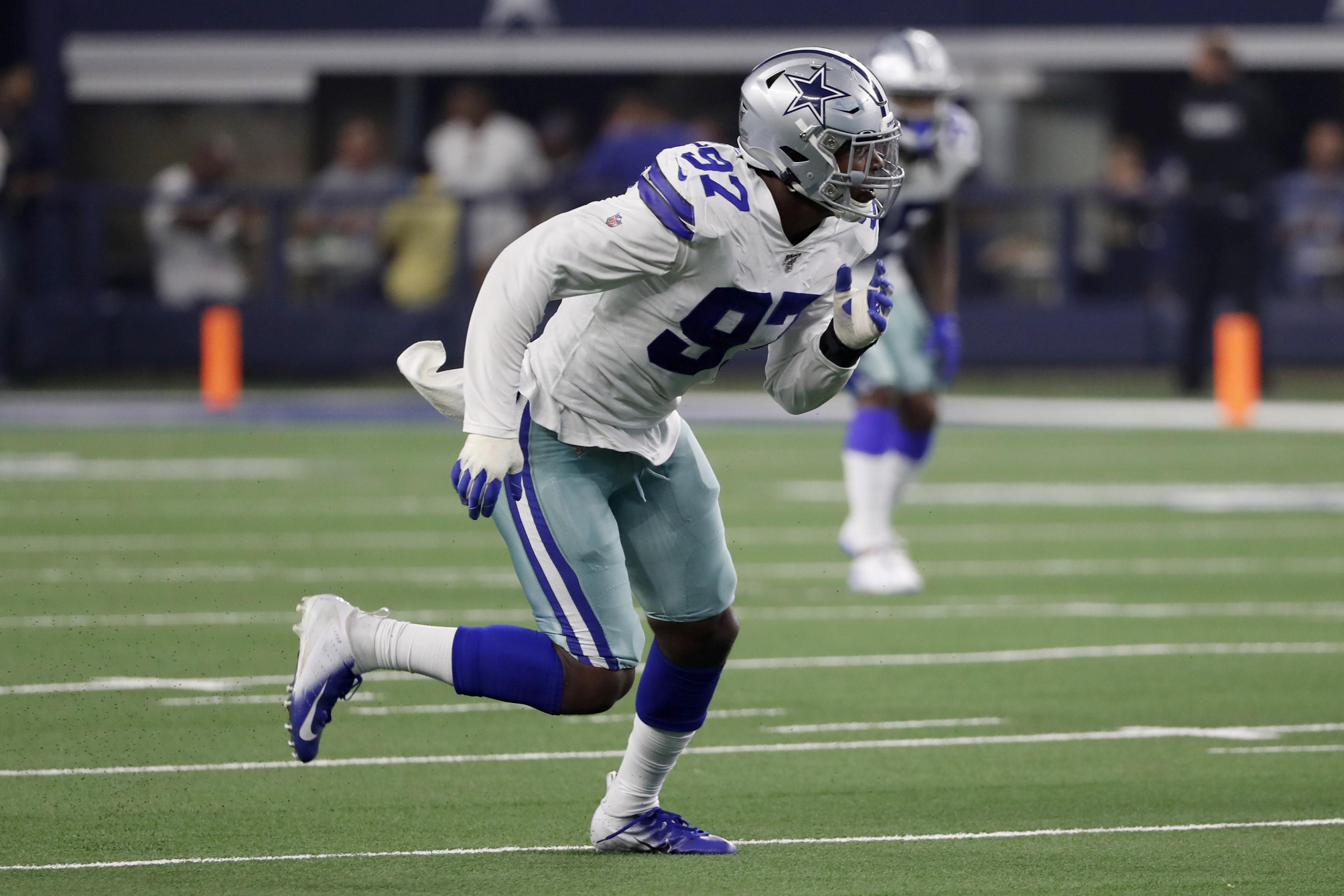 October 01, 2017: Dallas Cowboys defensive end Taco Charlton #97