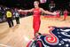 WASHINGTON, DC - SEPTEMBER 8: Elena Delle Donne #11 of the Washington Mystics celebrates after the game against the Chicago Sky on September 8, 2019 at the St Elizabeths East Entertainment & Sports Arena in Washington, DC. NOTE TO USER: User expressly acknowledges and agrees that, by downloading and/or using this photograph, user is consenting to the terms and conditions of the Getty Images License Agreement. Mandatory Copyright Notice: Copyright 2019 NBAE (Photo by Ned Dishman/NBAE via Getty Images)