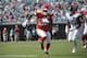 Kansas City Chiefs running back LeSean McCoy (25) rushes for yardage during the second half of an NFL football game against the Jacksonville Jaguars Sunday, Sept. 8, 2019, in Jacksonville, Fla. (AP Photo/Phelan M. Ebenhack)