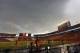 A storm cloud invades Jack Trice Stadium during a college football lightning match between Iowa State and Iowa on Saturday, September 14, 2019, in Ames, Iowa. (AP Photo / Charlie Neibergall)