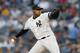 NEW YORK, NEW YORK - SEPTEMBER 17: Luis Severino #40 of the New York Yankees pitches against the Los Angeles Angels of Anaheim at Yankee Stadium on September 17, 2019 in the Bronx borough of New York City. (Photo by Jim McIsaac/Getty Images)