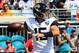 JACKSONVILLE, FLORIDA - SEPTEMBER 08: Gardner Minshew #15 of the Jacksonville Jaguars attempts a pass during the game against the Kansas City Chiefs at TIAA Bank Field on September 08, 2019 in Jacksonville, Florida. (Photo by Sam Greenwood/Getty Images)