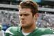 EAST RUTHERFORD, NEW JERSEY - SEPTEMBER 08: (NEW YORK DAILIES OUT) Sam Darnold #14 of the New York Jets walks off the field after a game against the Buffalo Bills at MetLife Stadium on September 08, 2019 in East Rutherford, New Jersey. The Bills defeated the Jets 17-16. (Photo by Jim McIsaac/Getty Images)