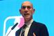 NBA Commissioner Adam Silver speaks during the announcement of the The NBA-backed Basketball Africa League (BAL) at the Museum of Black Civilisations in Dakar, on July 30 2019. - The NBA-backed Basketball Africa League (BAL) unveiled host cities Tuesday for its inaugural season, with Kigali, Rwanda, as the named host city for the first semi-final and championship games. Cairo, Egypt; Dakar, Senegal; Lagos, Nigeria; Luanda, Angola; Rabat, Morocco and a Tunisian city, Tunis or Monastir, were announced as the sites for BAL regular-season games. The BAL, featuring 12 club teams from across Africa, is set to begin play in March 2020. (Photo by Seyllou / AFP) (Photo credit should read SEYLLOU/AFP/Getty Images)