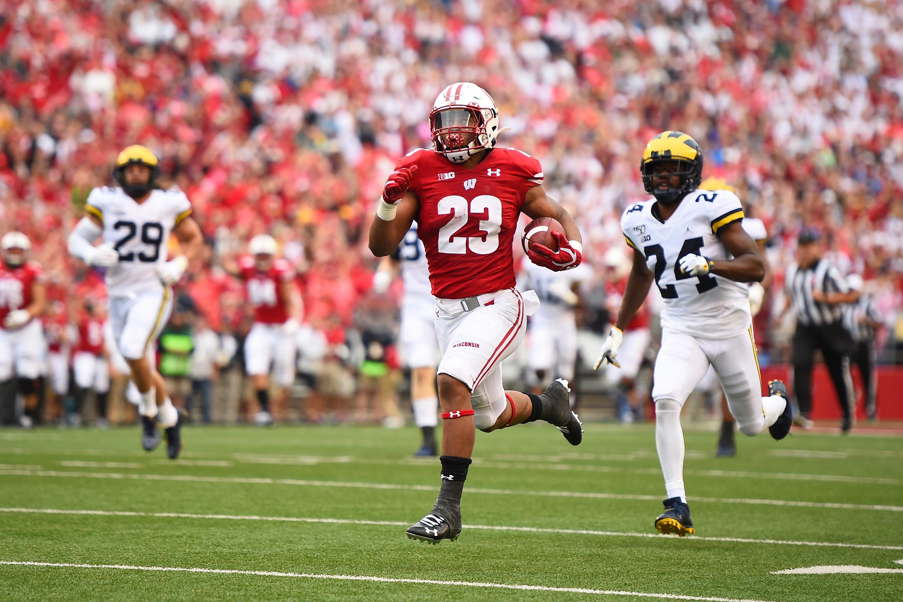 Wisconsin running back Jonathan Taylor dominates in win over Michigan:  Heisman watch 