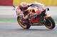 Repsol Honda Team's Spanish rider Marc Marquez rides during the MotoGP race of the Moto Grand Prix of Aragon at the Motorland circuit in Alcaniz on September 22, 2019. (Photo by JAVIER SORIANO / AFP) (Photo credit should read JAVIER SORIANO/AFP/Getty Images)