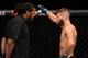 MEXICO CITY, MEXICO - SEPTEMBER 21: Jeremy Stephens stands in his corner after an accidental eye poke in his featherweight bout against Yair Rodriguez of Mexico during the UFC Fight Night event on September 21, 2019 in Mexico City, Mexico. (Photo by Josh Hedges/Zuffa LLC/Zuffa LLC via Getty Images)