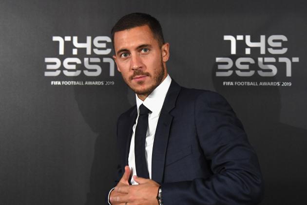 MILAN, ITALY - SEPTEMBER 23:  Eden Hazard attends The Best FIFA Football Awards 2019 at the Teatro Alla Scala on September 23, 2019 in Milan, Italy.  (Photo by Claudio Villa/Getty Images)