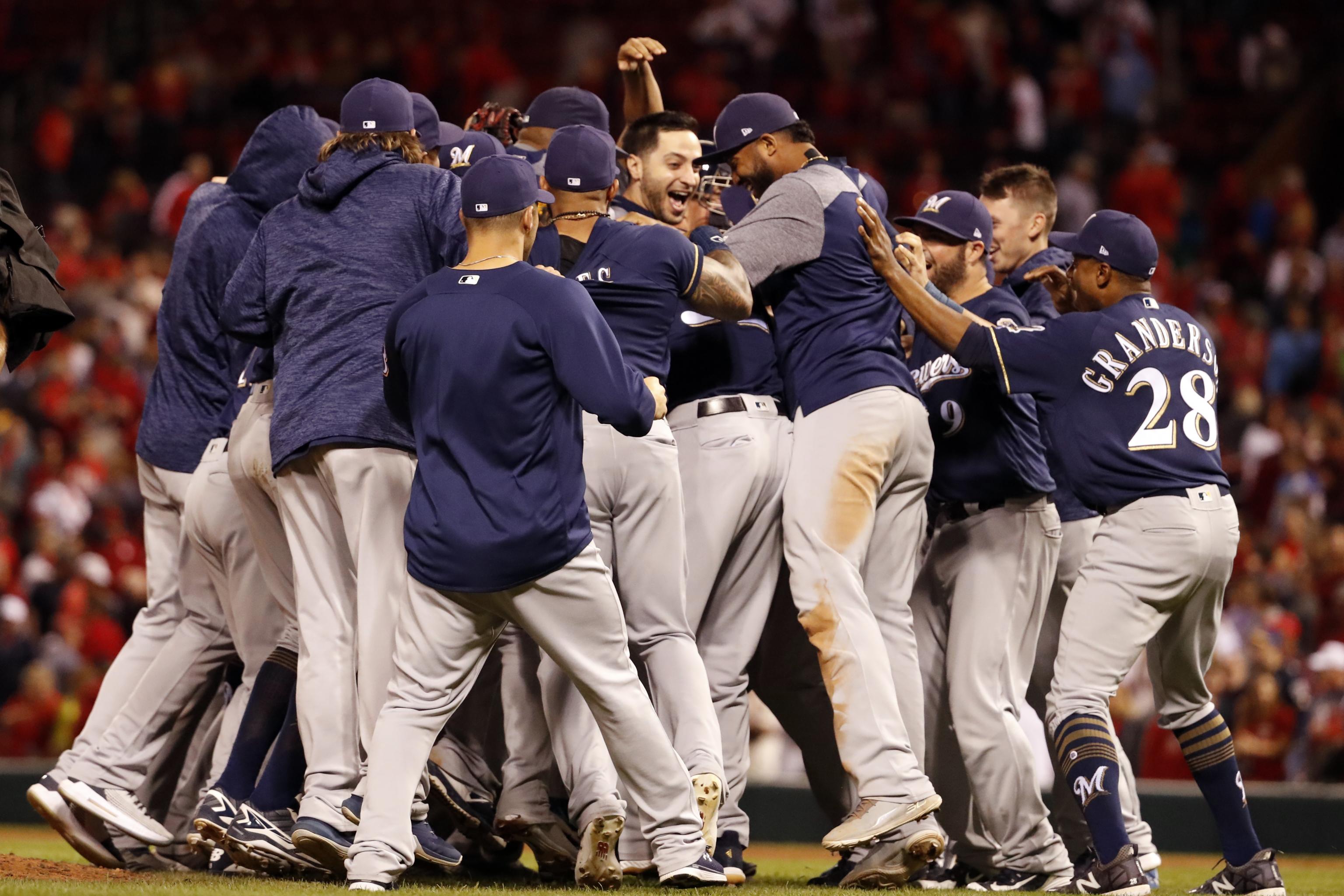 Ryan Braun wore Christian Yelich's jersey (under his own) on