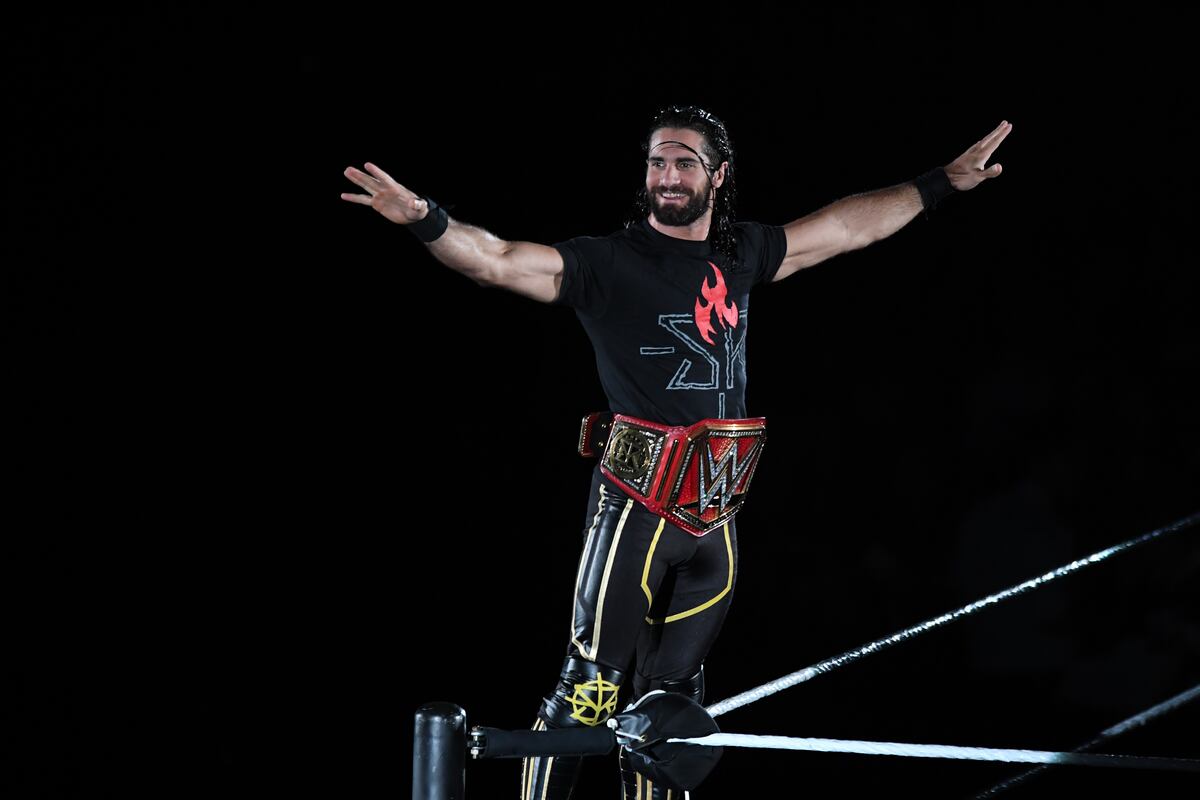 Bobby Lashley, Lana and The Fiend Crash Seth Rollins vs. Rusev WWE Title Match