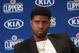 Los Angeles Clippers NBA basketball team introduce Paul George at a press conference at the Green Meadows Recreation Center in Los Angeles, Wednesday, July 23, 2019. (AP Photo/Ringo H.W. Chiu)