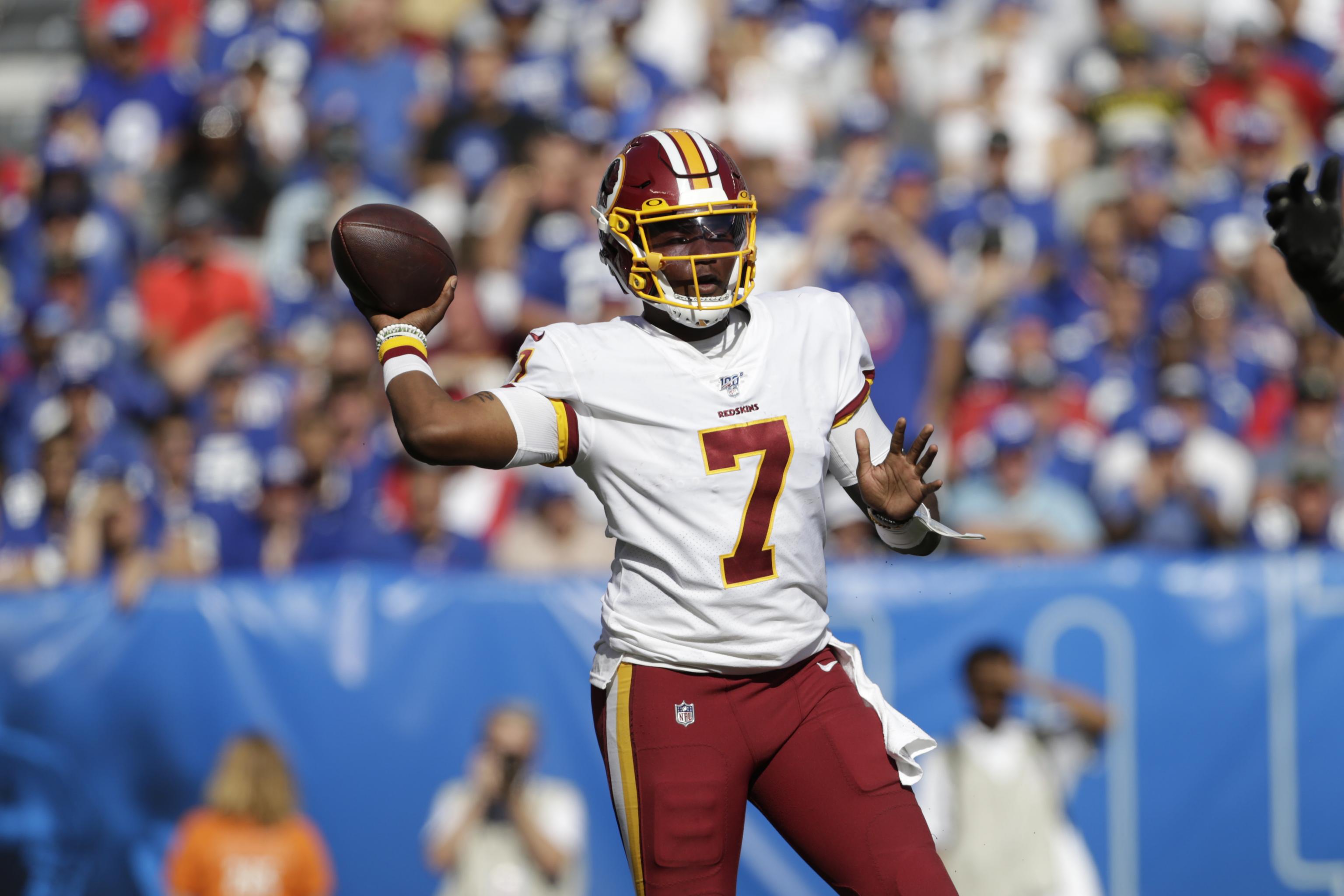 Redskins lose Haskins, then to Giants in overtime - WTOP News