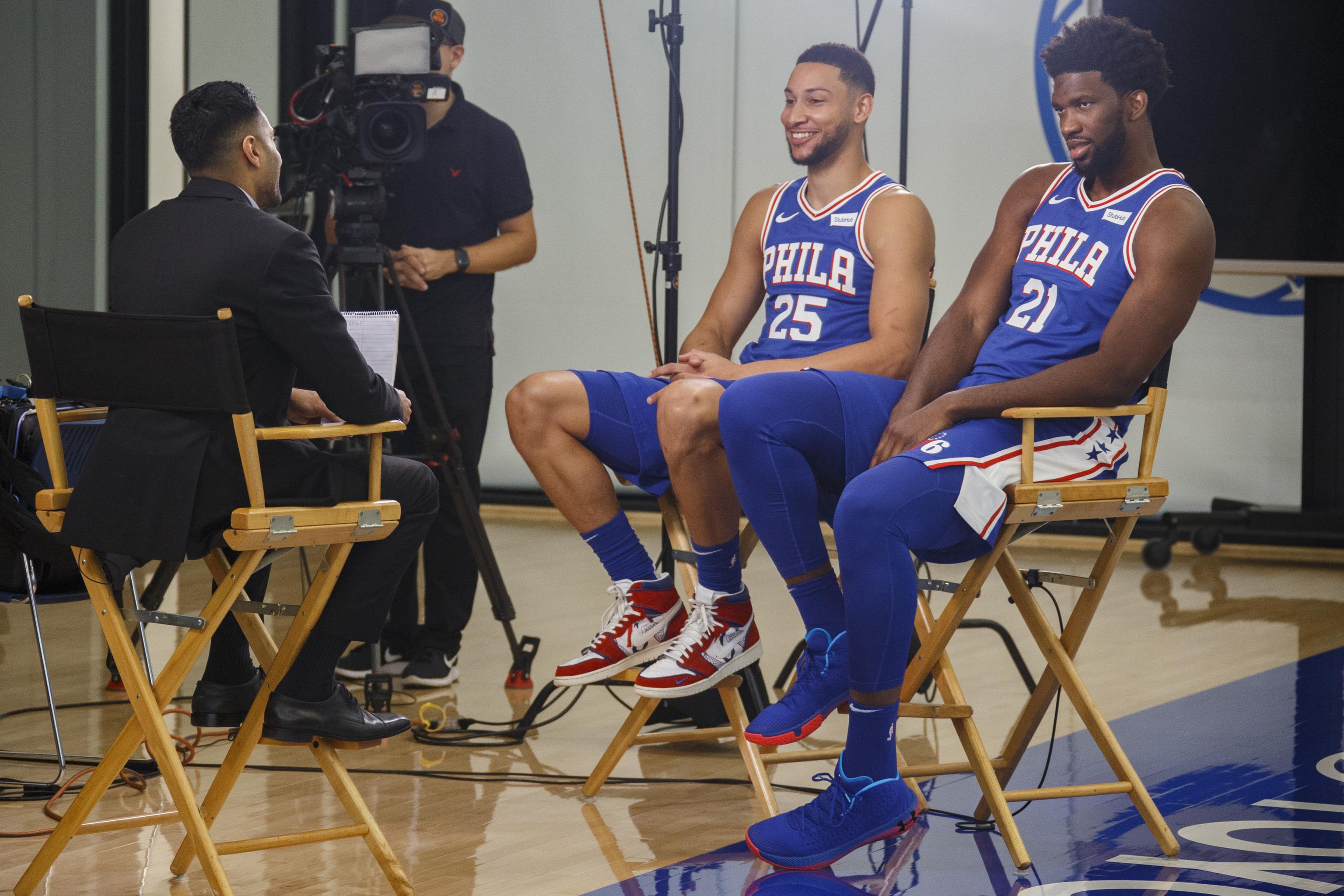 76ers Media Day 2019 Joel Embiid Ben Simmons And Top Interviews