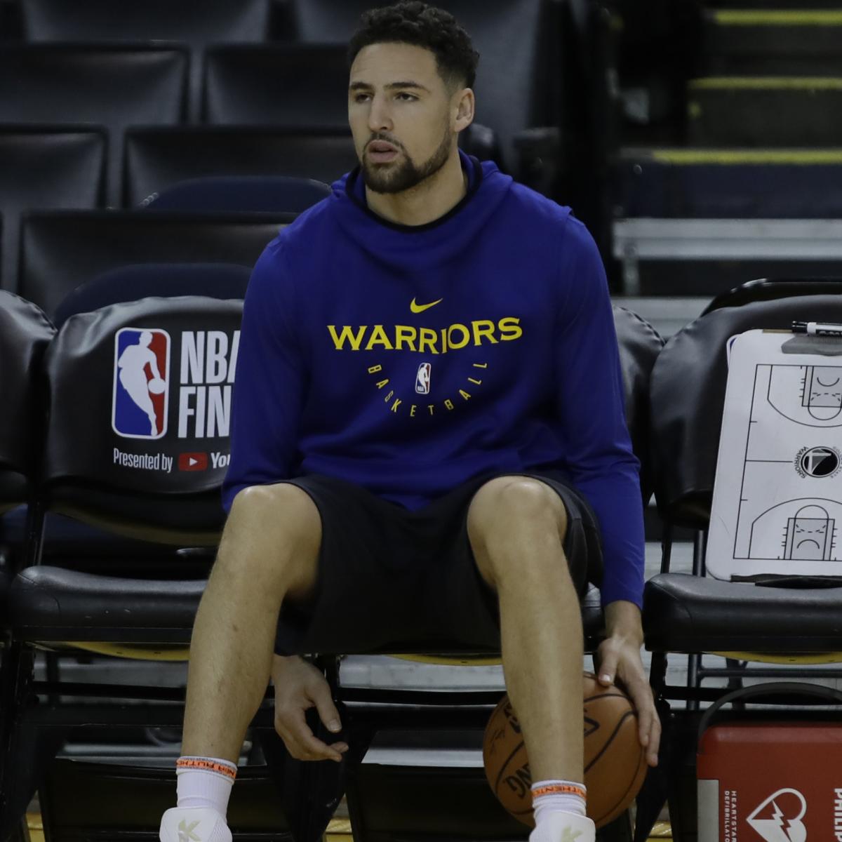 Warriors' Klay Thompson Out at Least 55 Games with Knee Injury | Bleacher Report ...