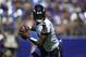 Baltimore Ravens quarterback Lamar Jackson looks for a receiver in the first half of an NFL football game against the Arizona Cardinals, Sunday, Sept. 15, 2019, in Baltimore. (AP Photo/Nick Wass)