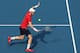 BEIJING, CHINA - OCTOBER 02: Andy Murray of Great Britain in action against Cameron Norrie of Great Britain during the Men's singles 2 round of 2019 China Open at the China National Tennis Center on October 2, 2019 in Beijing, China. (Photo by Lintao Zhang/Getty Images)