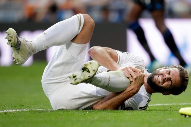 MADRID, SPAIN - OCTOBER 1: Nacho of Real Madrid  during the UEFA Champions League  match between Real Madrid v Club Brugge at the Santiago Bernabeu on October 1, 2019 in Madrid Spain (Photo by David S. Bustamante/Soccrates/Getty Images)