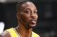 EL SEGUNDO, CA - SEPTEMBER 27: Dwight Howard #39 of the Los Angeles Lakers speaks to the media during media day on September 27, 2019 at the UCLA Health Training Center in El Segundo, California. NOTE TO USER: User expressly acknowledges and agrees that, by downloading and/or using this photograph, user is consenting to the terms and conditions of the Getty Images License Agreement. Mandatory Copyright Notice: Copyright 2019 NBAE (Photo by Chris Elise/NBAE via Getty Images)