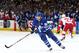 TORONTO, ON - SEPTEMBER 28: John Tavares #91 of the Toronto Maple Leafs skates during an NHL pre-season game against the Detroit Red Wings at Scotiabank Arena on September 28, 2019 in Toronto, Canada. (Photo by Vaughn Ridley/Getty Images)