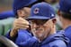 Chicago Cubs manager Joe Maddon acknowledges a fan before the team's baseball game against the Pittsburgh Pirates in Pittsburgh, Thursday, Sept. 26, 2019. (AP Photo/Gene J. Puskar)