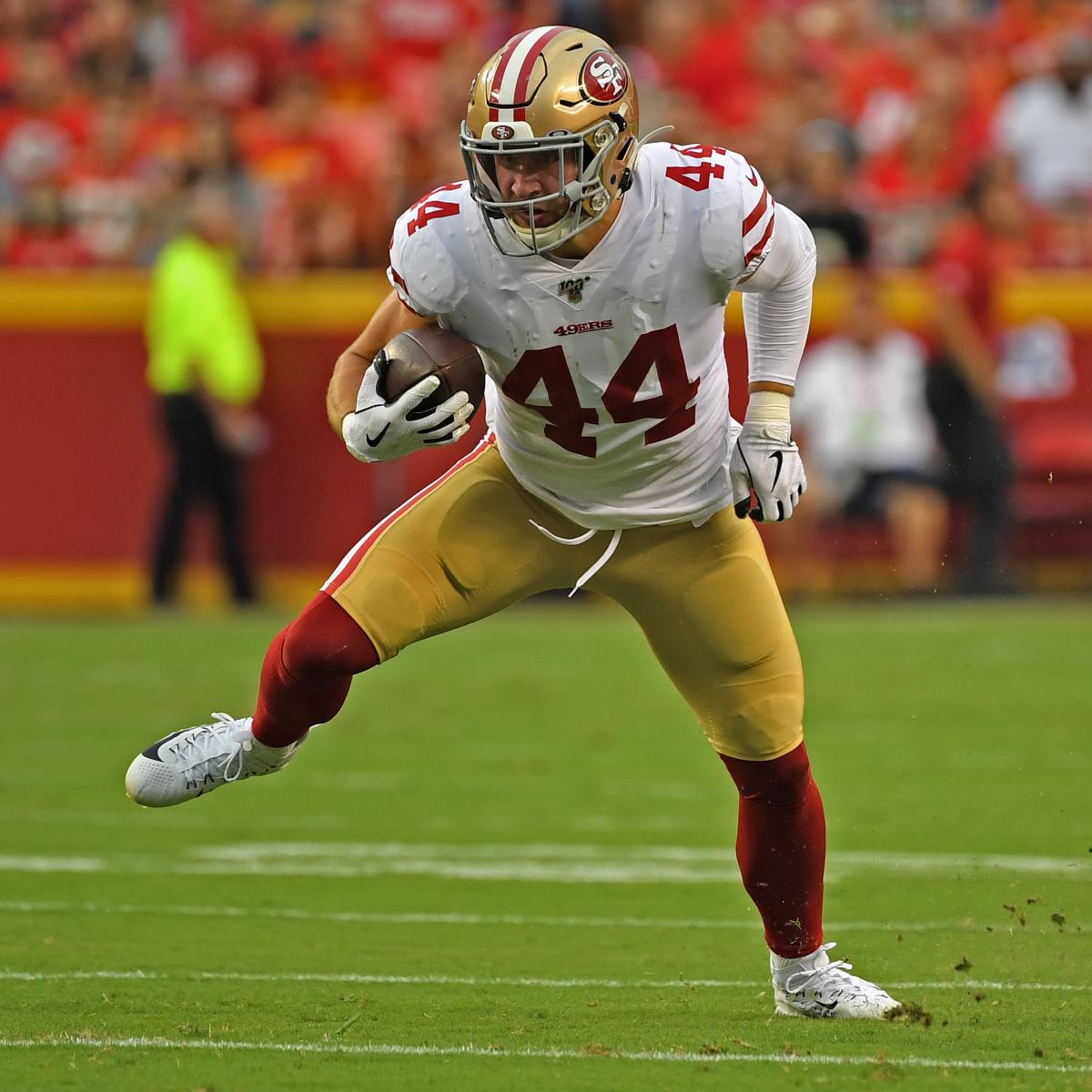 49ers FB Kyle Juszczyk Out 4-6 Weeks After Knee Injury Diagnosed as  Sprained MCL, News, Scores, Highlights, Stats, and Rumors