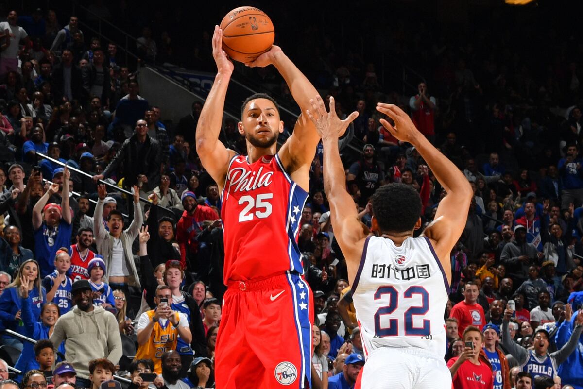 Video Watch 76ers' Ben Simmons Make 3Pointer to Shock NBA World