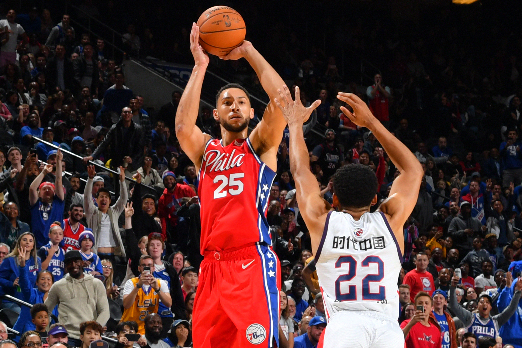 Check spelling or type a new query. Ben Simmons Shooting : Video Watch 76ers Ben Simmons Make 3 Pointer To Shock Nba World Bleacher Report Latest News Videos And Highlights