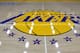 LOS ANGELES, CA - MAY 29: View of the Los Angeles Lakers logo on the floor of the UCLA Health Training Center, their training faculity, on May 29, 2018 in Los Angeles, California. NOTE TO USER: User expressly acknowledges and agrees that, by downloading and or using this photograph, User is consenting to the terms and conditions of the Getty Images License Agreement. (Photo by Jayne Kamin-Oncea/Getty Images)