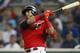 Minnesota Twins' Nelson Cruz bats against the Kansas City Royals in a baseball game Friday, Sept. 20, 2019, in Minneapolis. (AP Photo/Jim Mone)