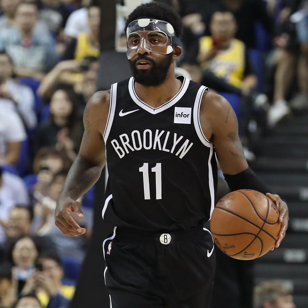 Nets' Kyrie Irving out for Preseason Game vs Lakers with Facial Contusion Injury ...