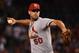 PHOENIX, ARIZONA - SEPTEMBER 23: Adam Wainwright #50 of the St. Louis Cardinals delivers a pitch against the Arizona Diamondbacks at Chase Field on September 23, 2019 in Phoenix, Arizona. (Photo by Norm Hall/Getty Images)