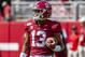 Alabama quarterback Tua Tagovailoa (13) before an NCAA college football game against Mississippi, Saturday, Sept. 28, 2019, in Tuscaloosa, Ala. (AP Photo/Vasha Hunt)