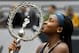 Cori Gauff of US kisses the trophy after she won her WTA-Upper Austria Ladies final tennis match against Jelena Ostapenko of Latvia on October 13, 2019 in Linz, Austria. (Photo by BARBARA GINDL / APA / AFP) / Austria OUT (Photo by BARBARA GINDL/APA/AFP via Getty Images)