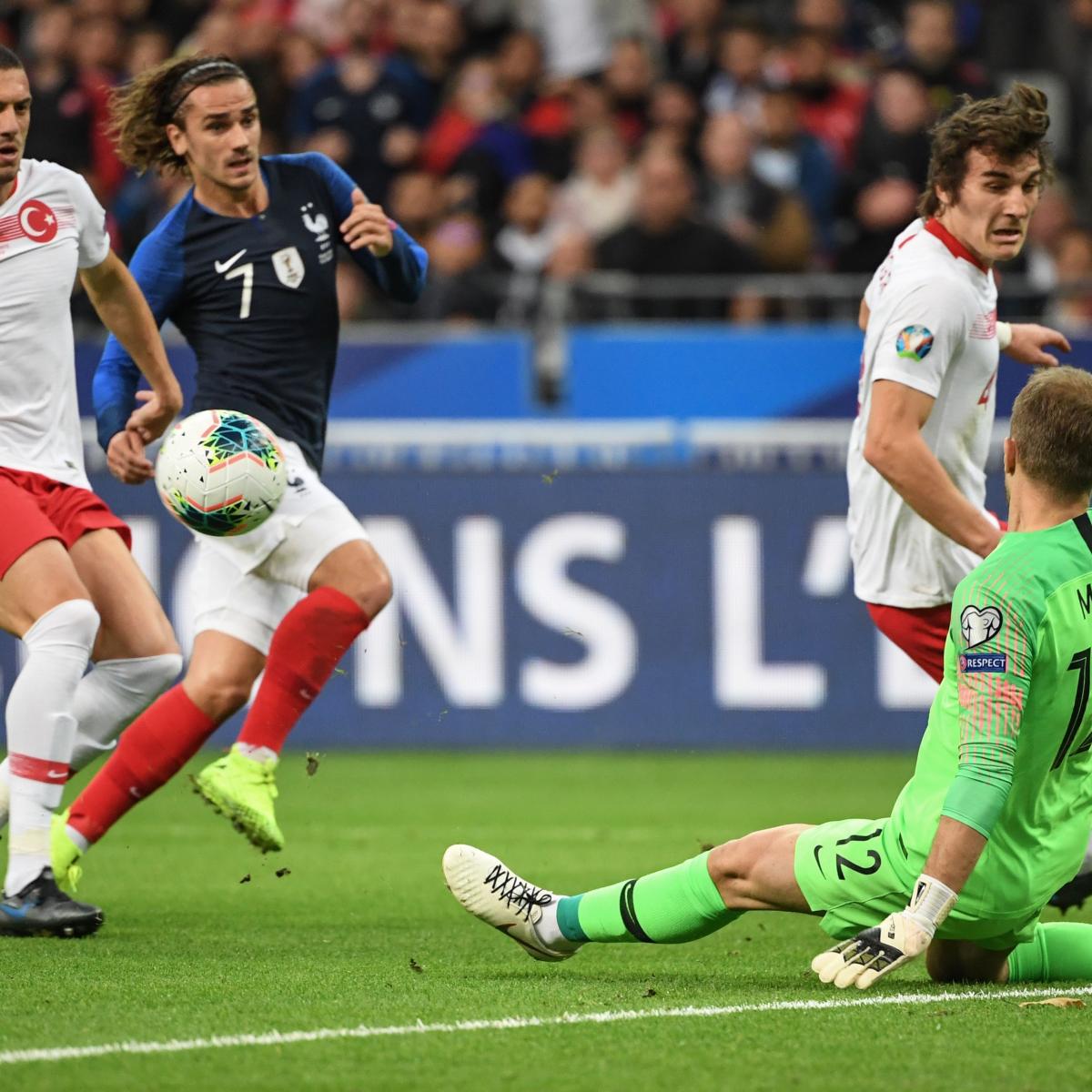 France Held to 1-1 Home Draw by Turkey in Euro 2020 Qualifier | Bleacher Report | Latest News ...