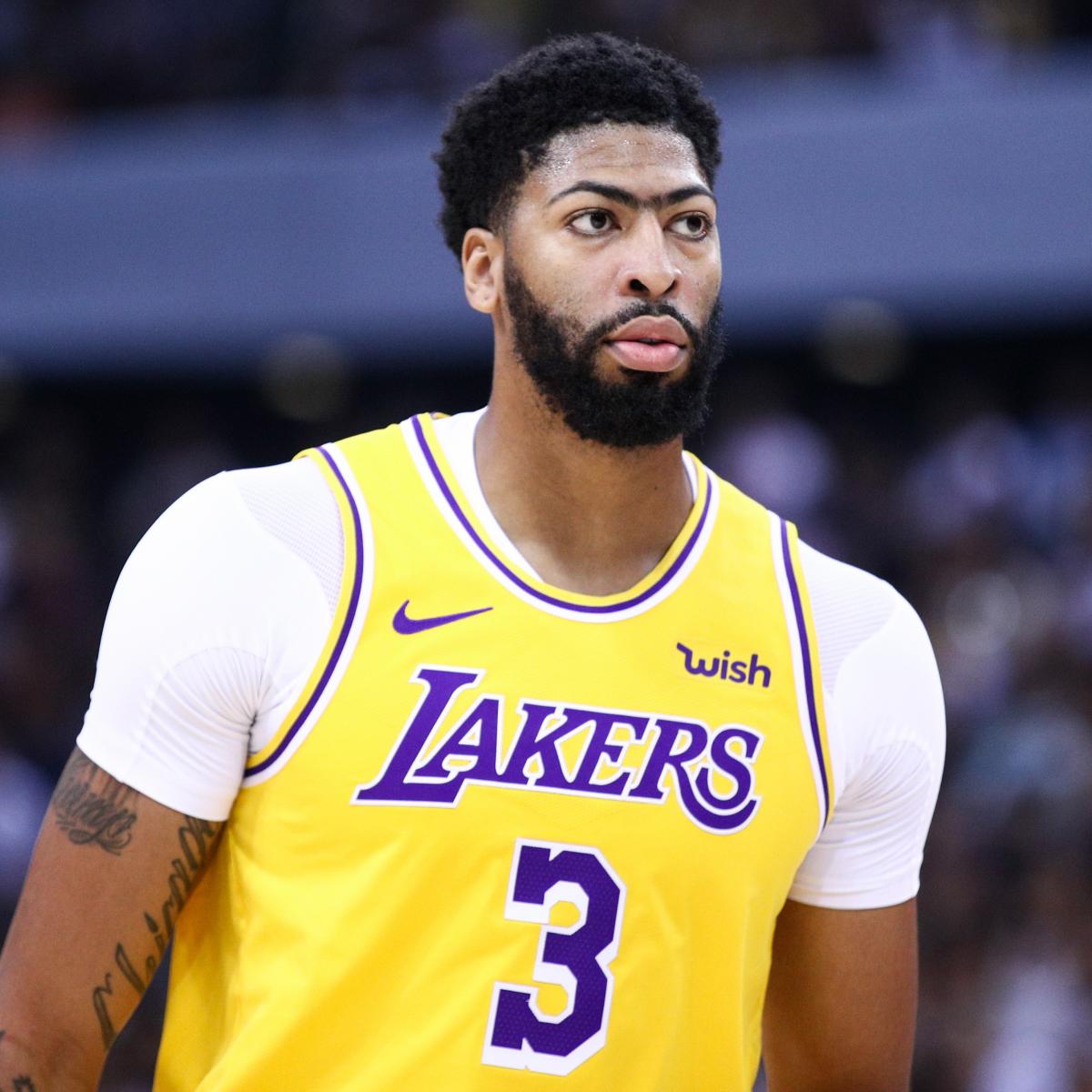 Lakers News: Anthony Davis Won't Play vs. Warriors After Suffering Rib ...