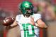 PALO ALTO, CA - SEPTEMBER 21: Justin Herbert #10 of the Oregon Ducks warms up during pregame warm ups prior to the start of an NCAA football game against the Stanford Cardinal at Stanford Stadium on September 21, 2019 in Palo Alto, California. (Photo by Thearon W. Henderson/Getty Images)