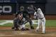 New York Yankees' Gleyber Torres connects for a solo home run against the Houston Astros during the eighth inning of Game 3 of baseball's American League Championship Series, Tuesday, Oct. 15, 2019, in New York. (AP Photo/Seth Wenig)
