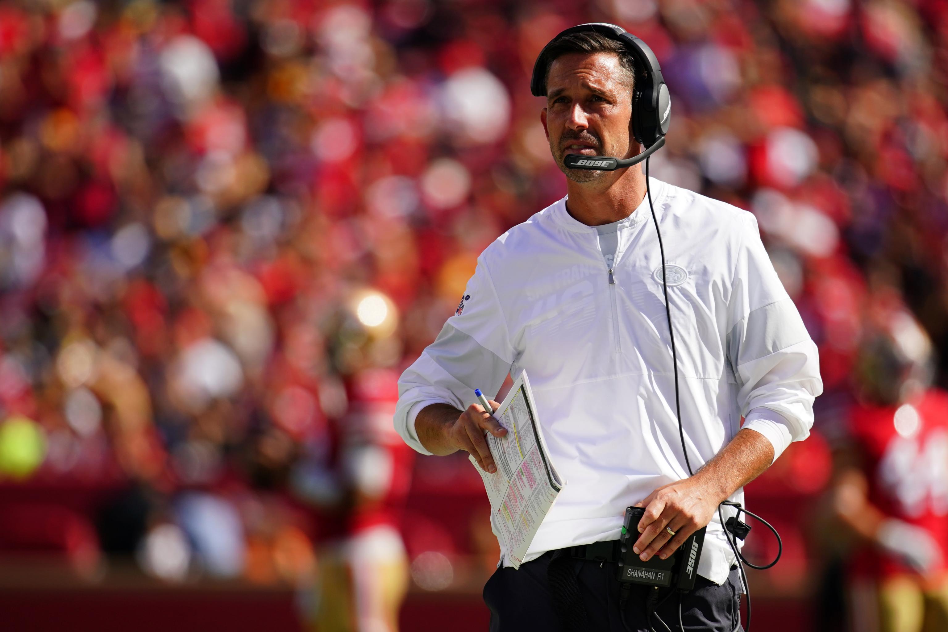 Washington Redskins head coach Mike Shanahan on the sidelines late in the  second quarter against the